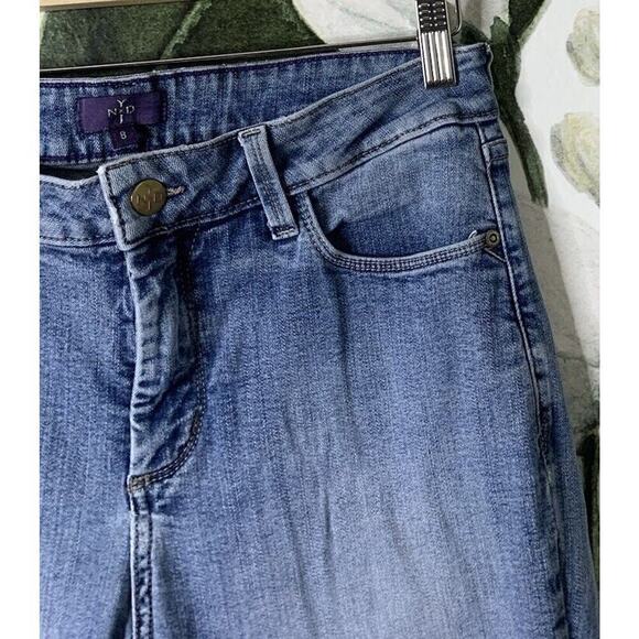 NYDJ Size 8 Lift Tuck Ankle Jeans Blue Denim - Picture 4 of 6